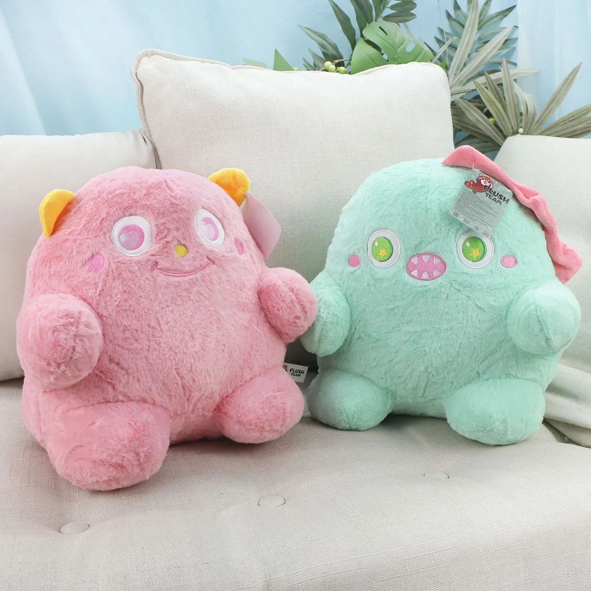 Монстрики сидячие пушистики в ассортименте, 30 см от plush.team