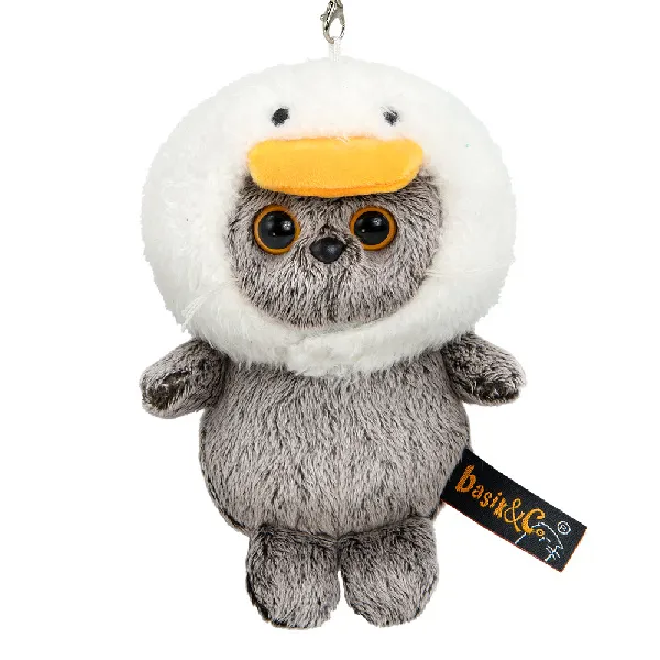 фото игрушки Кот Басик "Гусик", игрушка с кольцом, 11 см Kta-005