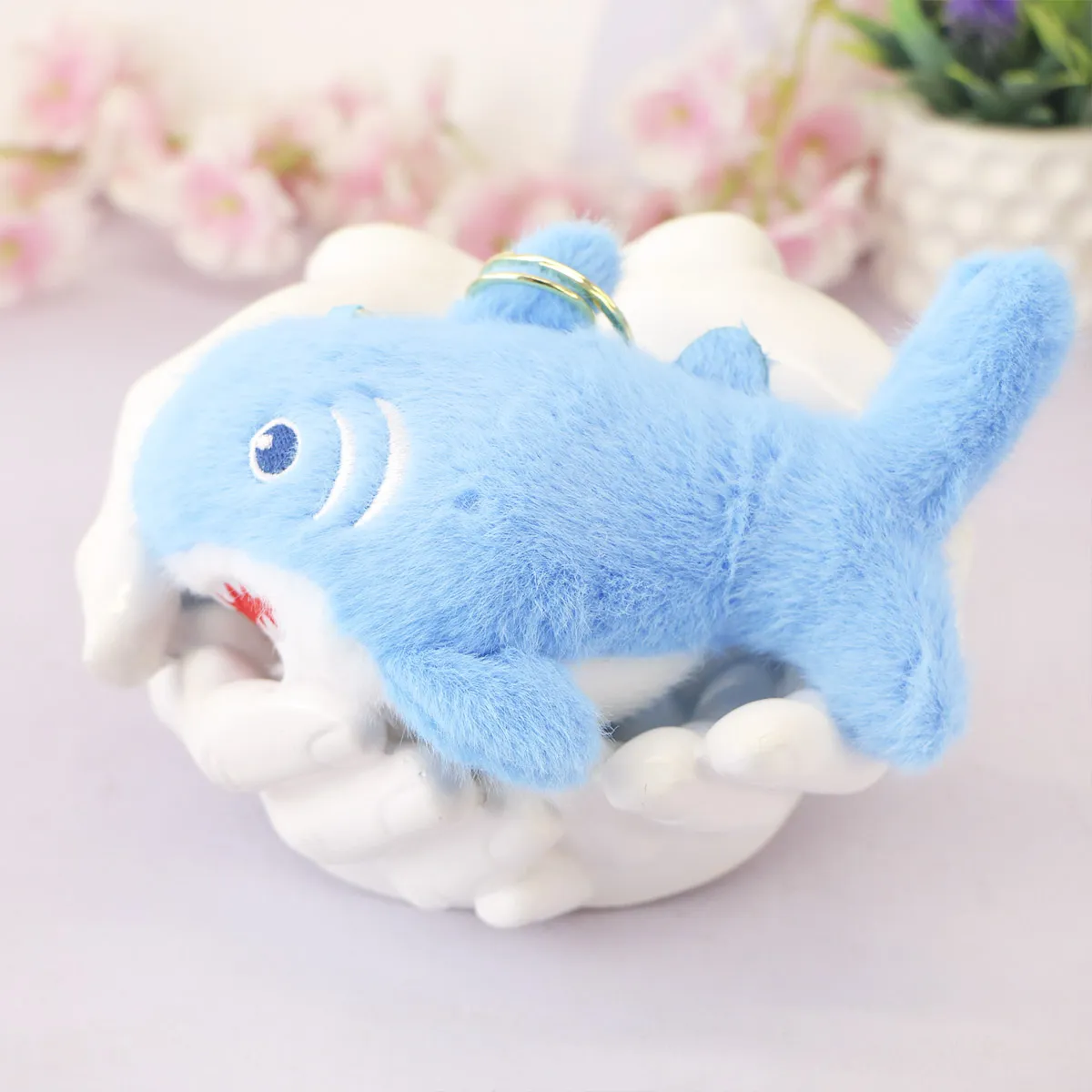 Брелок мягкий акула пушистая, 15 см от plush.team