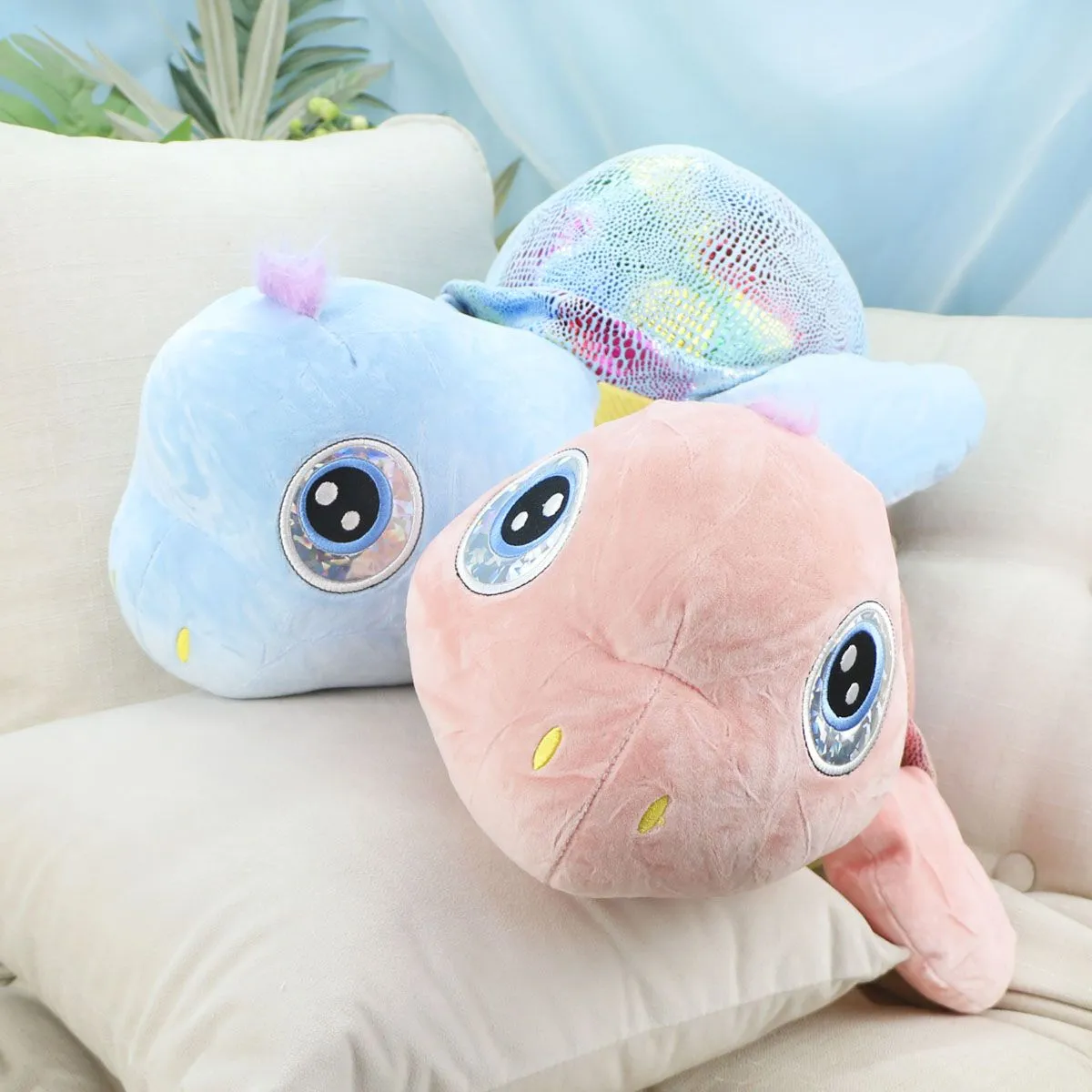 Черепашка с блестящим панцирем в ассортименте, 50 см от plush.team