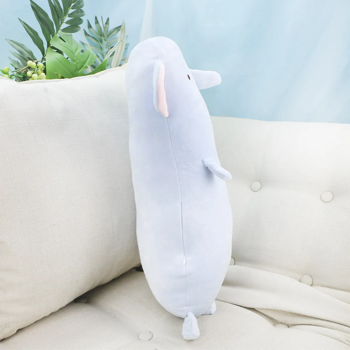 Декоративная подушка обнимашка зоопарк нежный, 50 см (Голубой) от plush.team