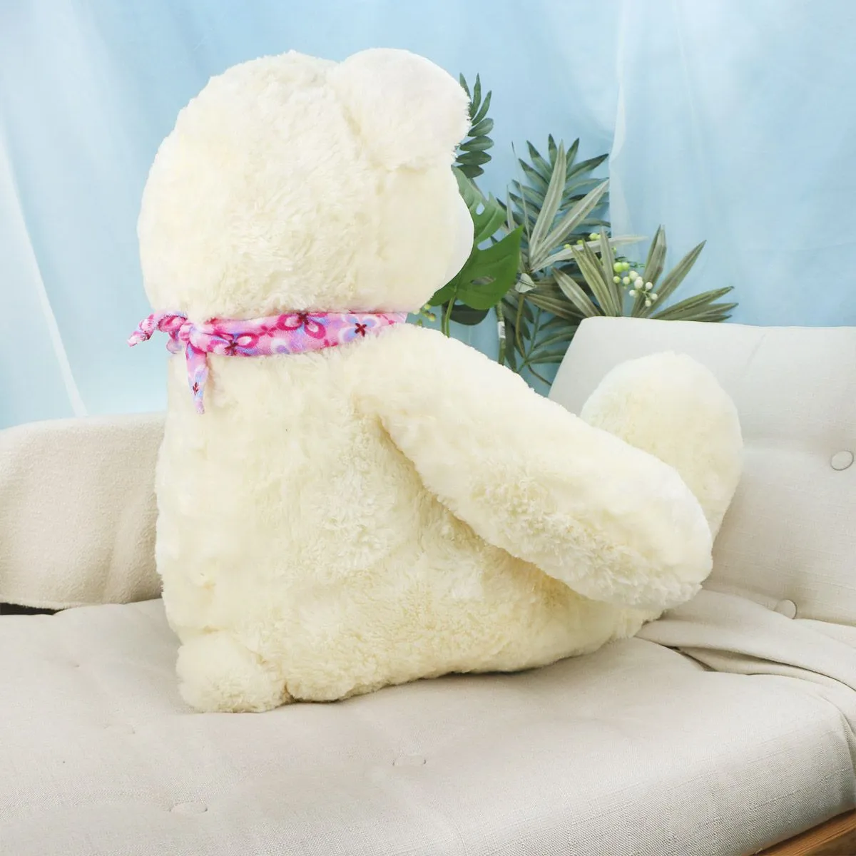 Медведь Борис плюшевый, 65(90) см (Молочный) от plush.team
