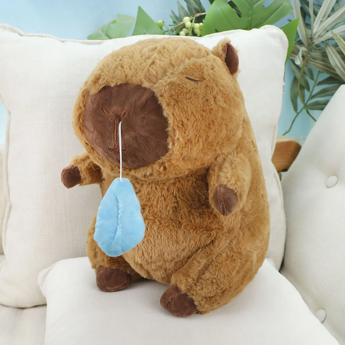 Капибара с заводной сопелькой, 30 см от plush.team