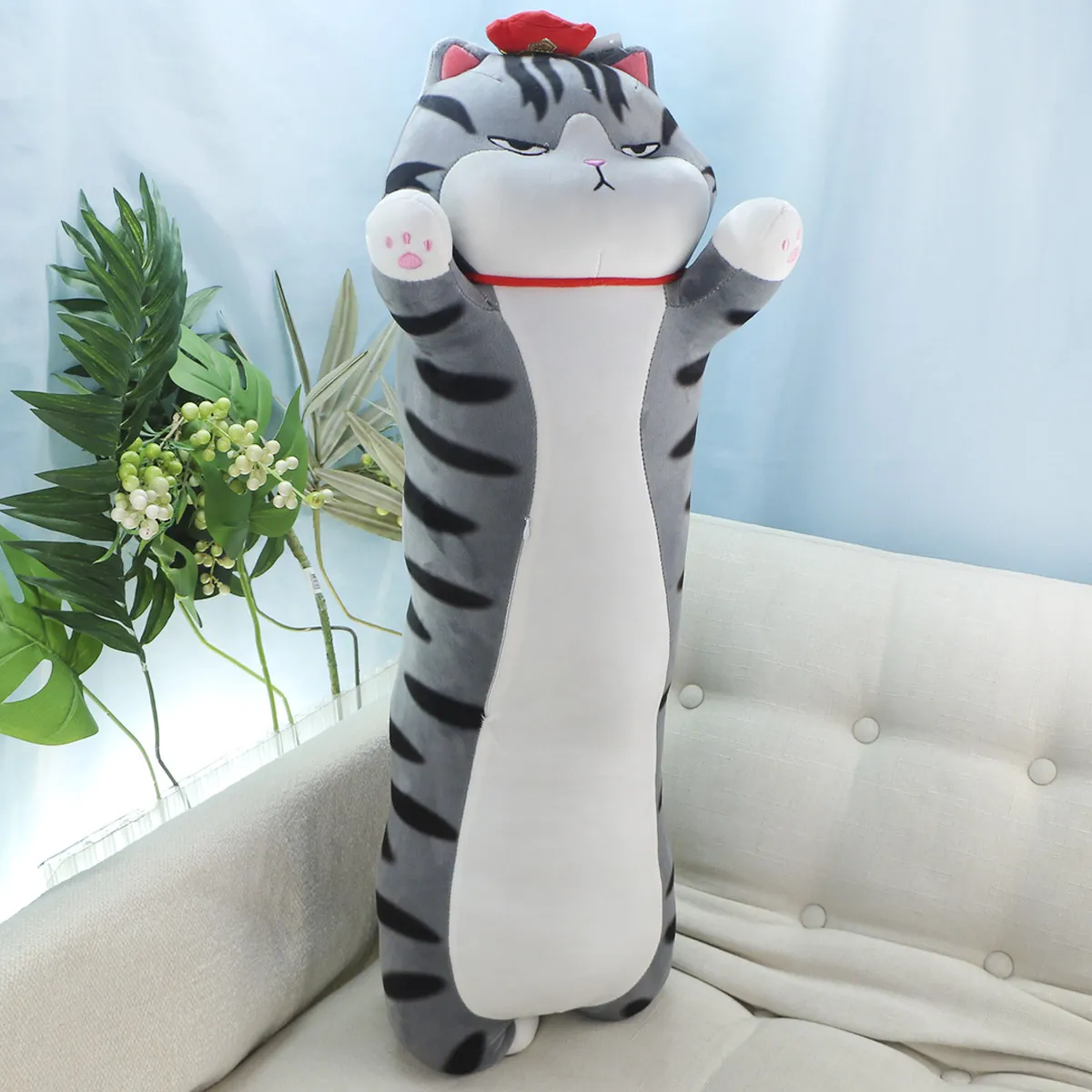 Кот королевский стоячий обнимашка, 90 см от plush.team