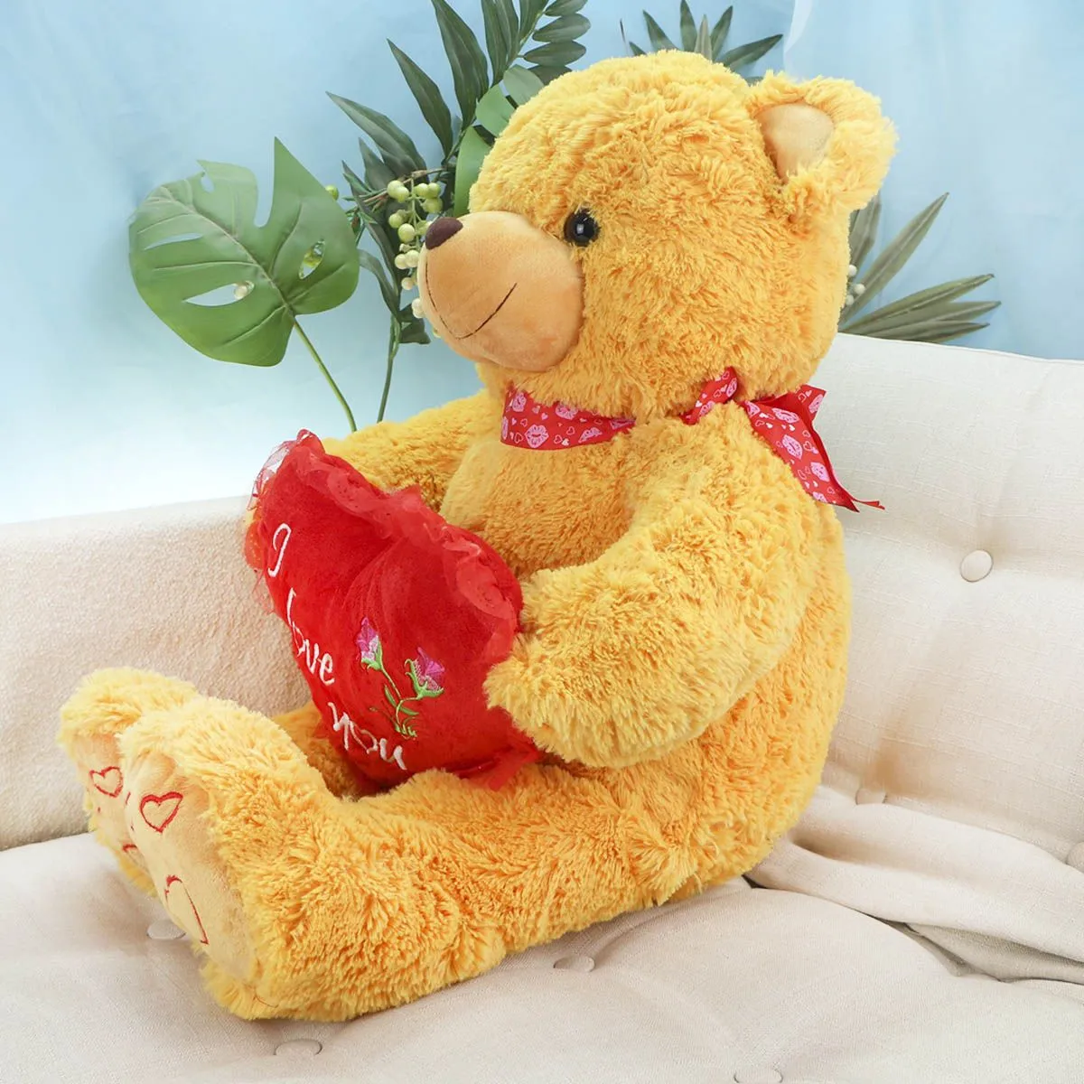 Медведь Богдан с сердцем, 55(80) см от plush.team