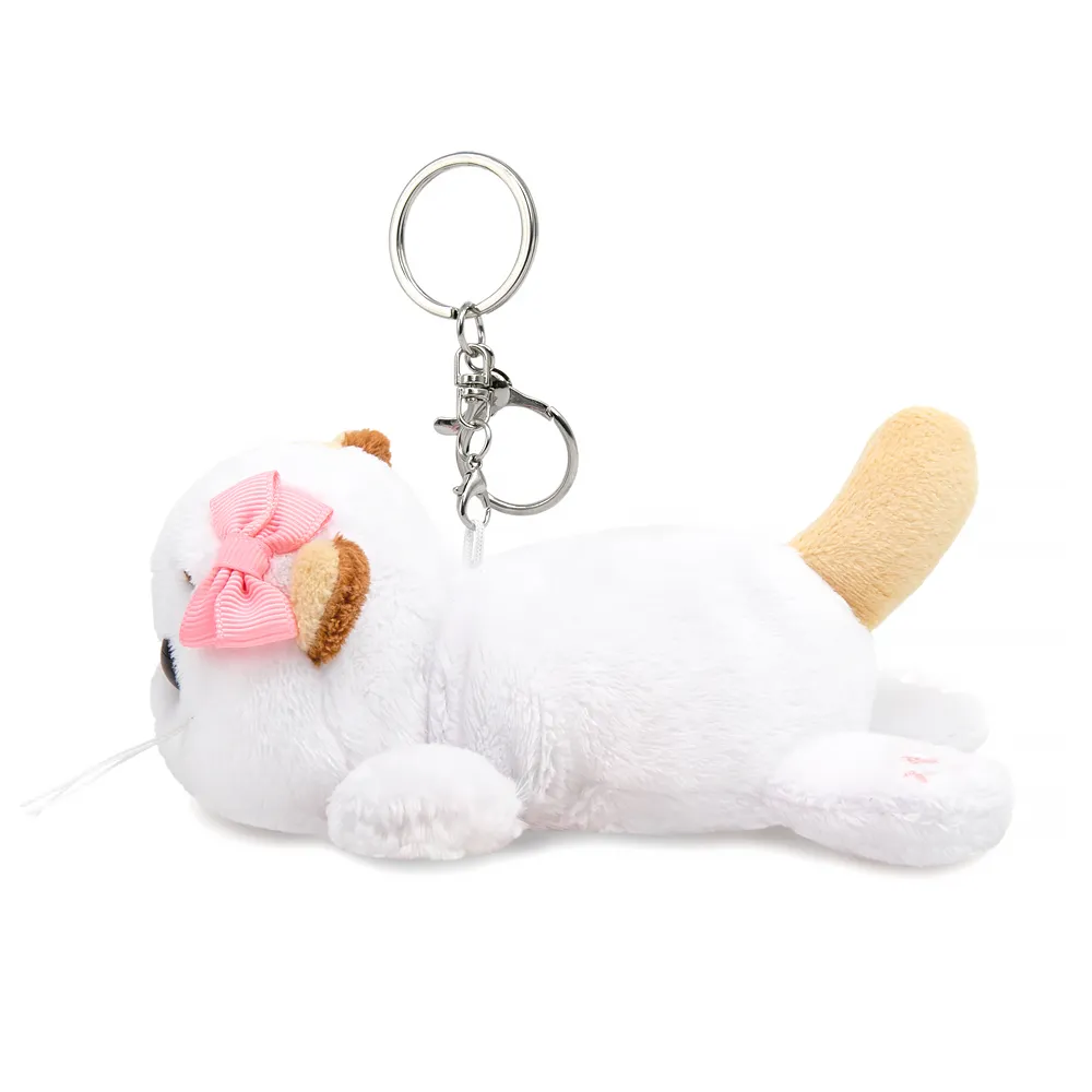 Кошечка Ли-Ли с бантиком лежачая, игрушка с кольцом, 11 см от plush.team