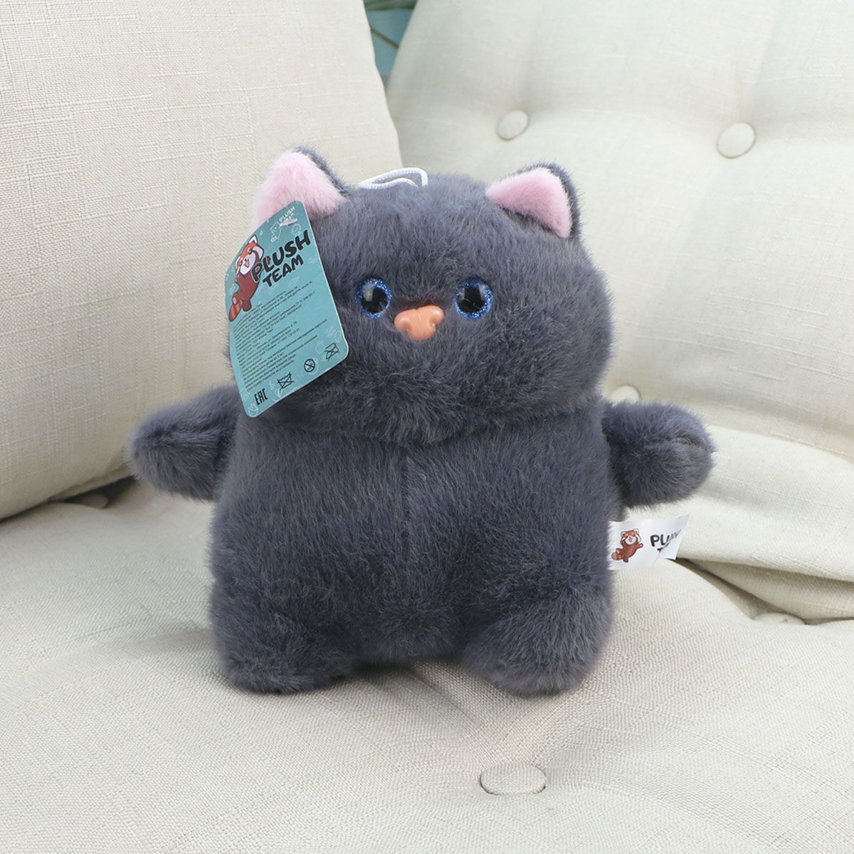 Котик упитанный, 18 см от plush.team