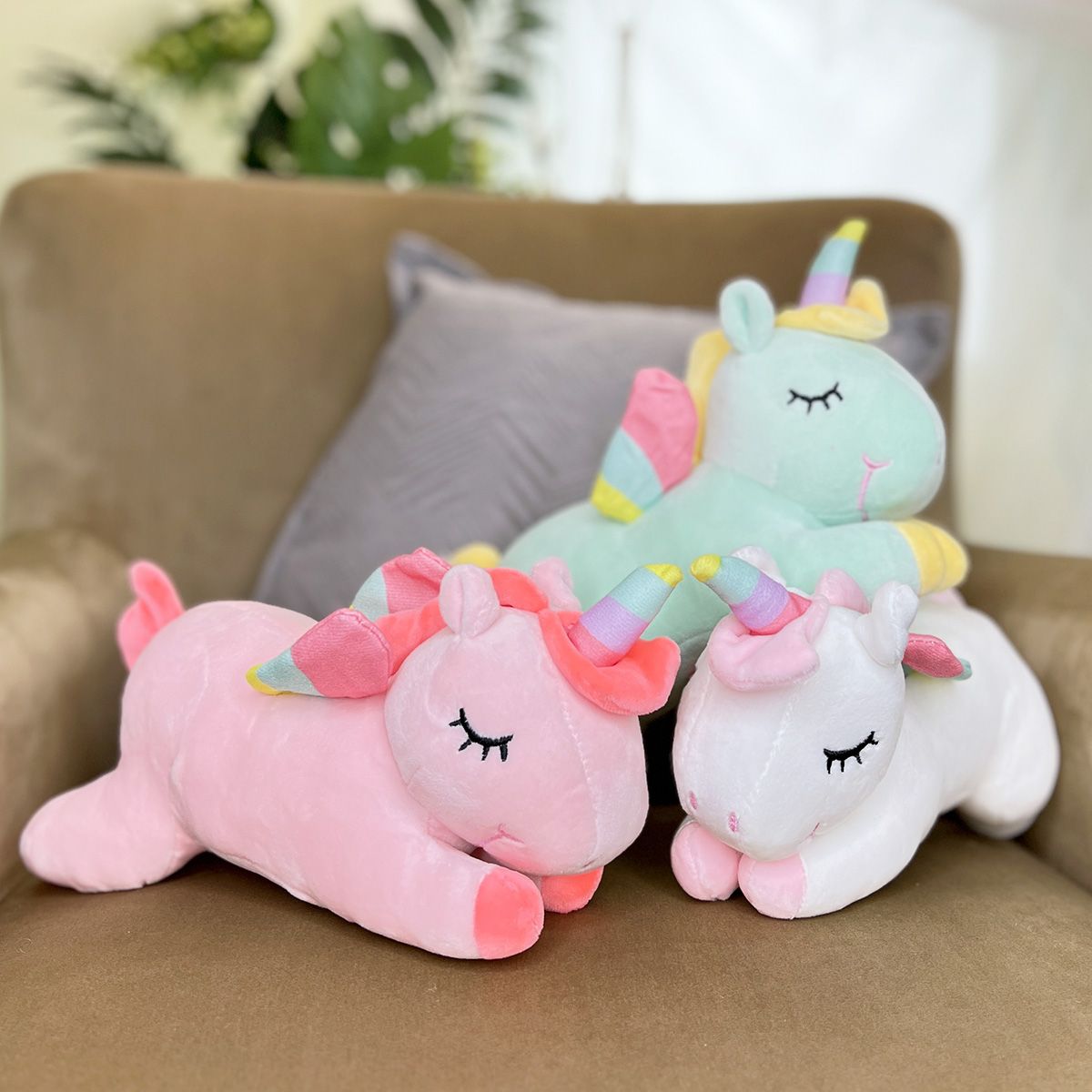 Единорог лежачий в ассортименте, 28 см от plush.team