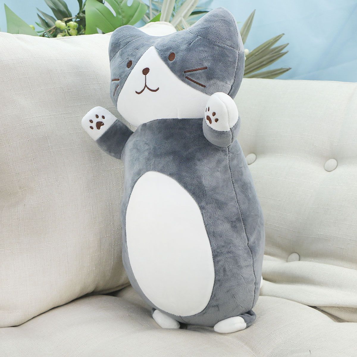 Пузатый котик, 47 см (Темно-серый) от plush.team