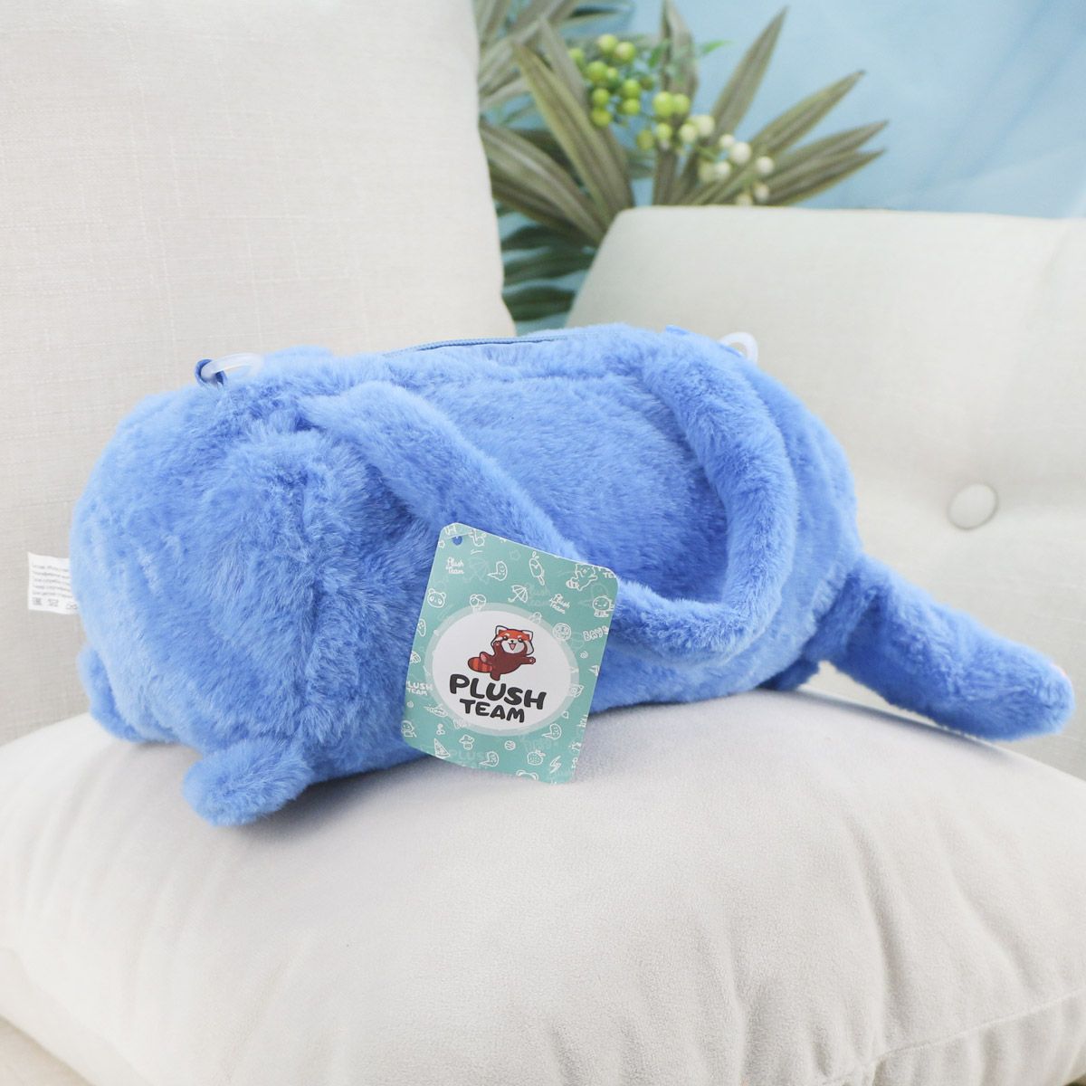 Сумка плюшевая Эксперимент 626 синий, 20х10 см от plush.team