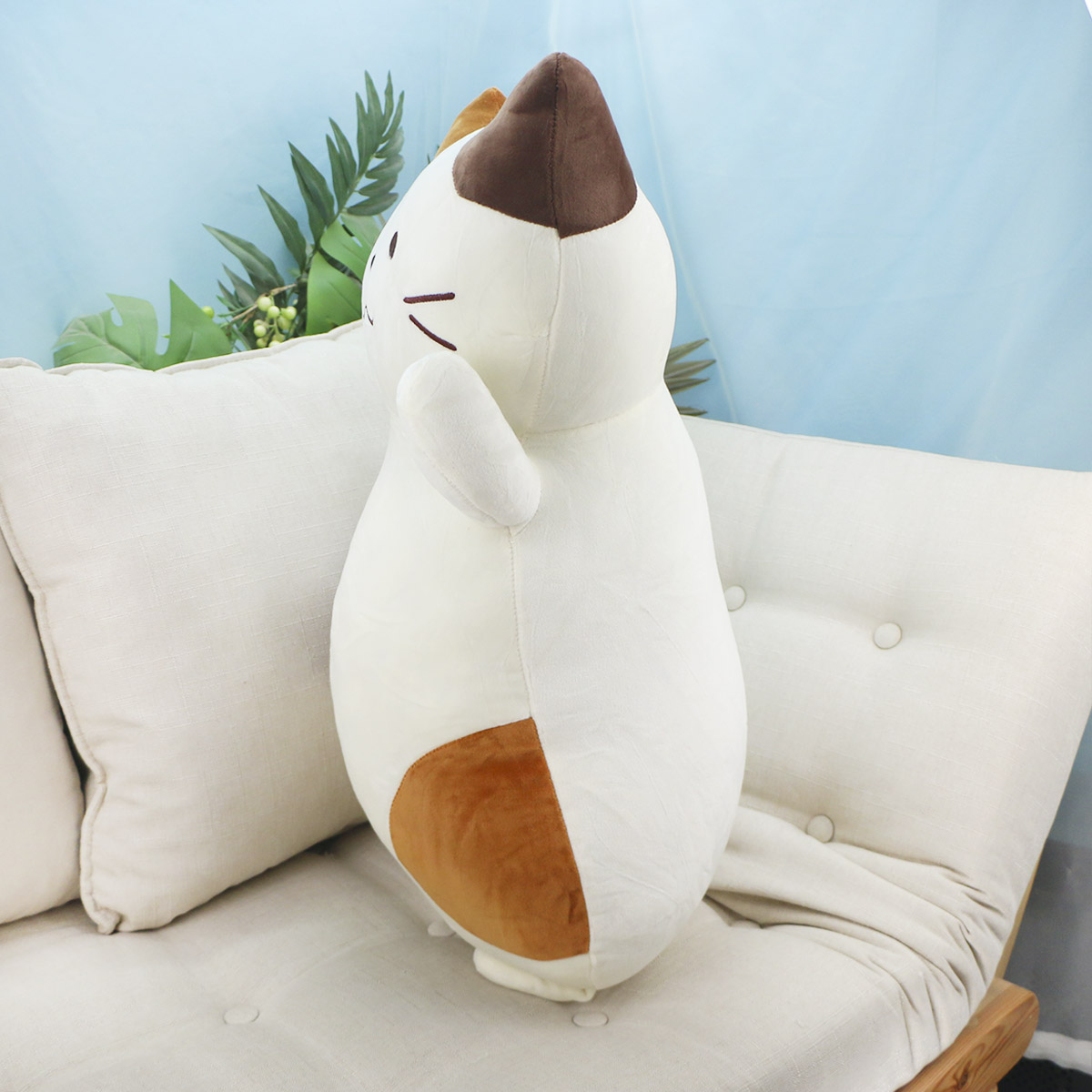 Пузатый котик, 60 см (Белый) от plush.team