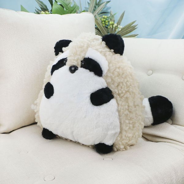 фото игрушки Декоративная подушка енот кучерявый, 30 см