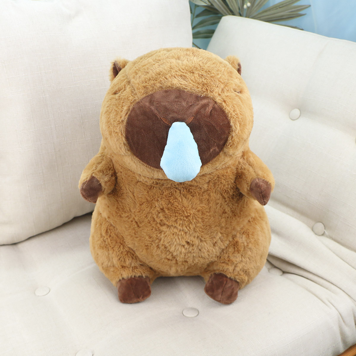Капибара с заводной сопелькой, 35 см от plush.team