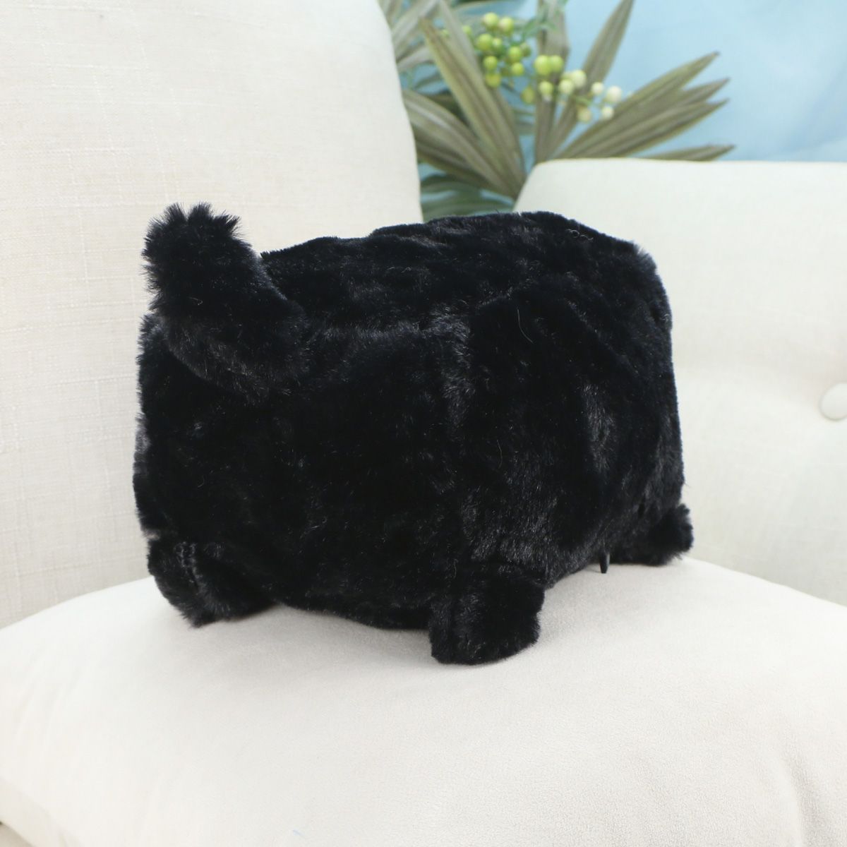 Кот Молчун кубышка, 12х16 см (Черный) от plush.team