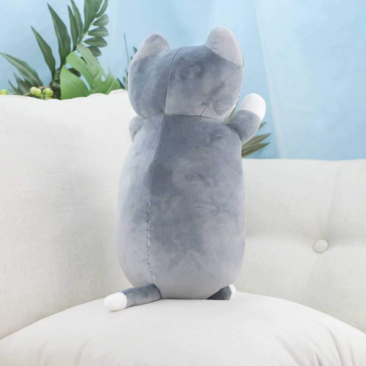 Пузатый котик, 37 см (Темно-серый) от plush.team