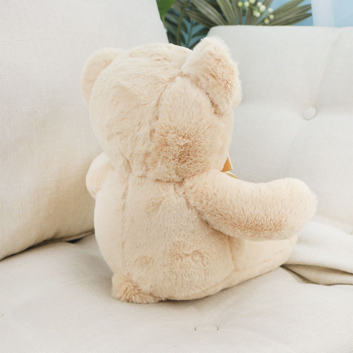 Медведь Шелдон с лентой, 35 см (Бежевый) от plush.team