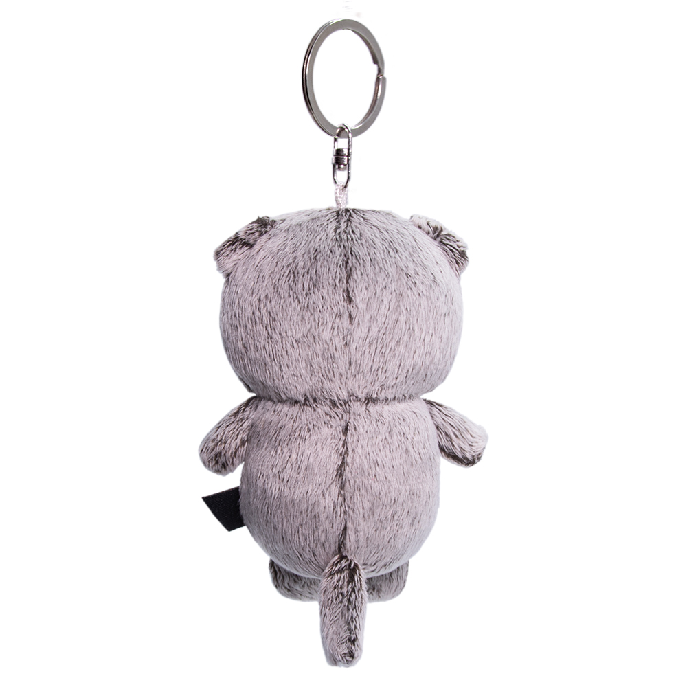 Кот Басик с бантиком, игрушка с кольцом, 11 см от plush.team