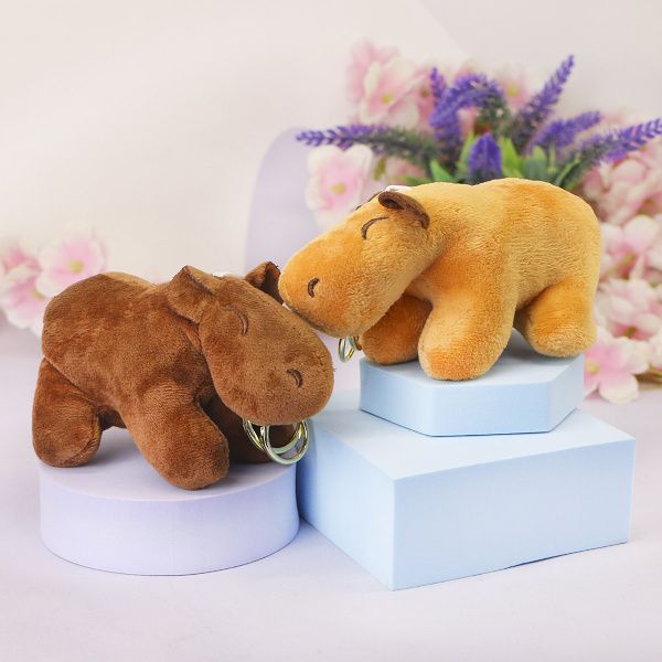 фото игрушки Брелок мягкий Капибара, 7х14 см