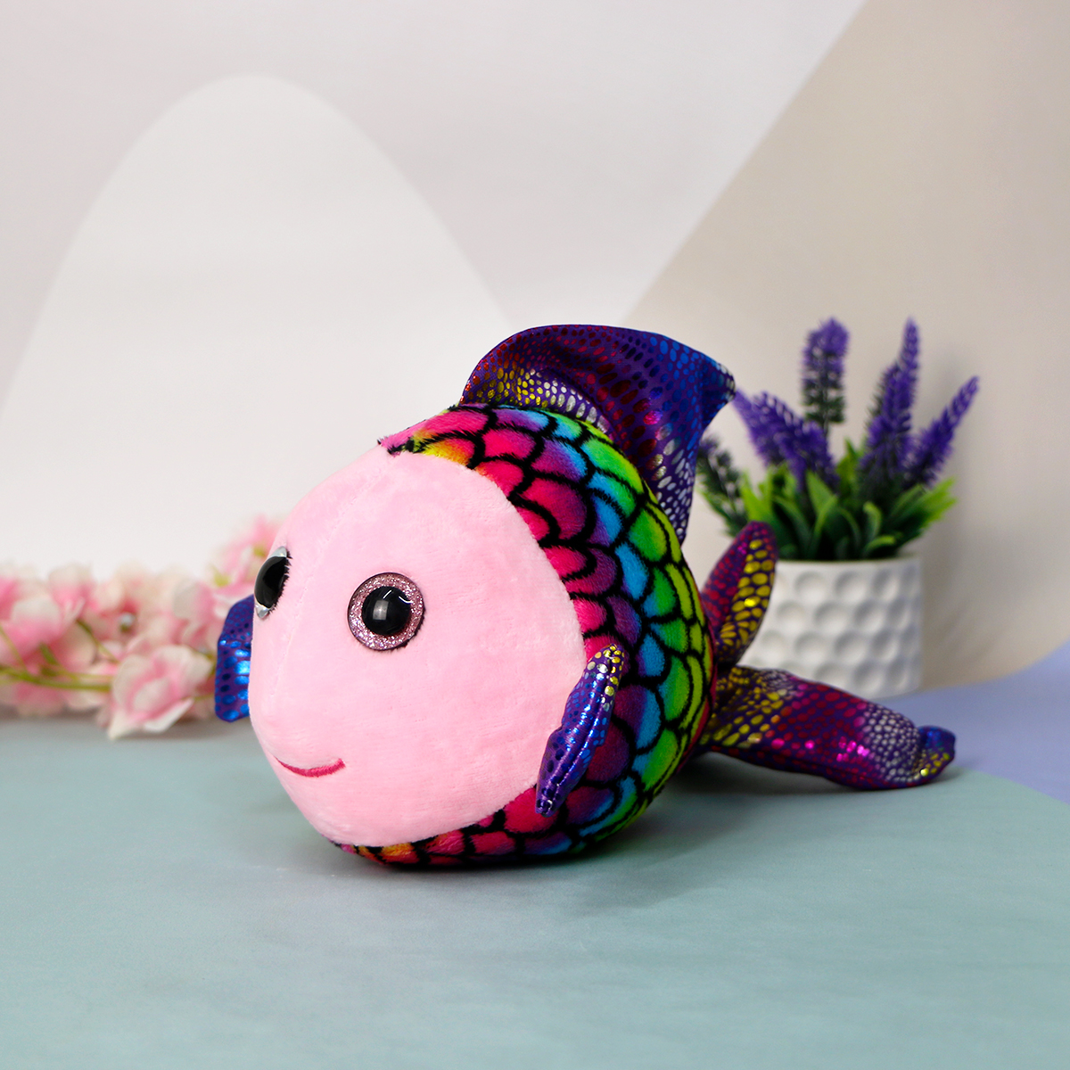 фото игрушки Рыбка блестящая радужная, 20 см