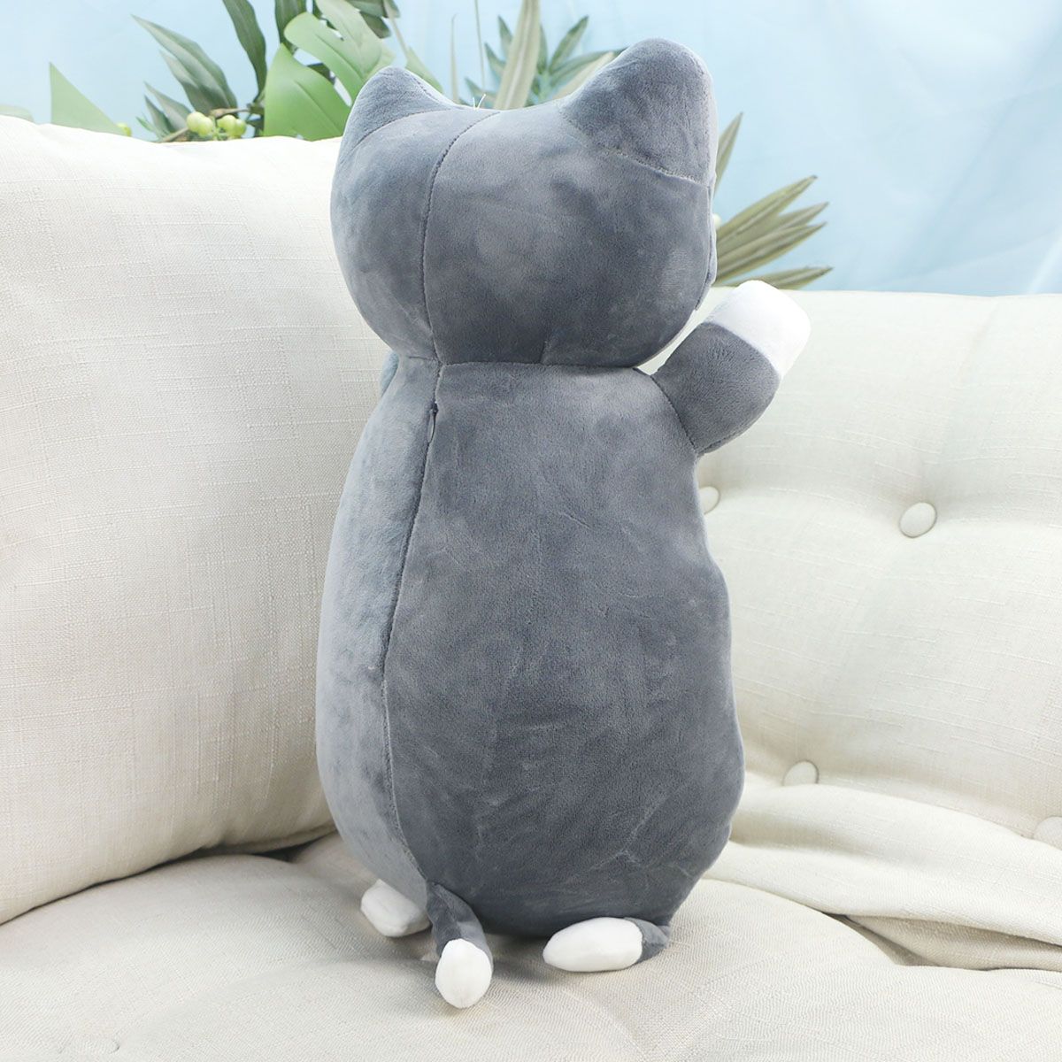 Пузатый котик, 47 см (Темно-серый) от plush.team