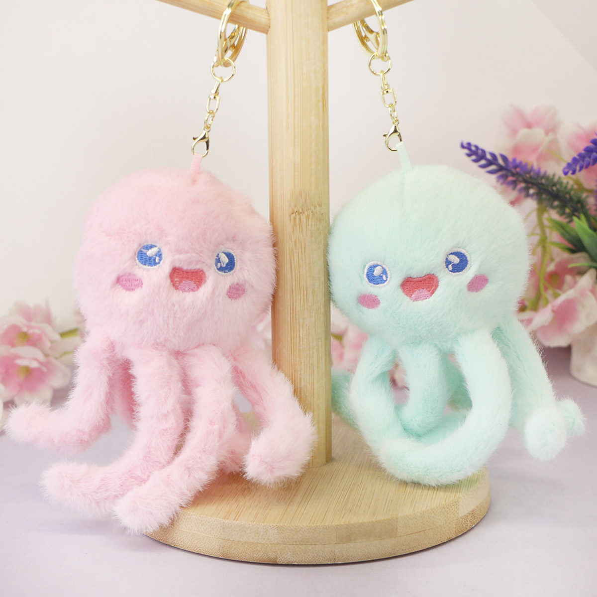 Брелок мягкий осьминог с щупальцами, 15 см от plush.team