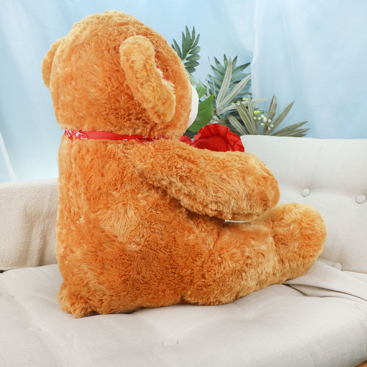 Медведь Дэнчик с сердцем, 65(80) см (Коричневый) от plush.team