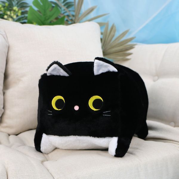 фото игрушки Котик Кубышка, 25х30 см (Черный)