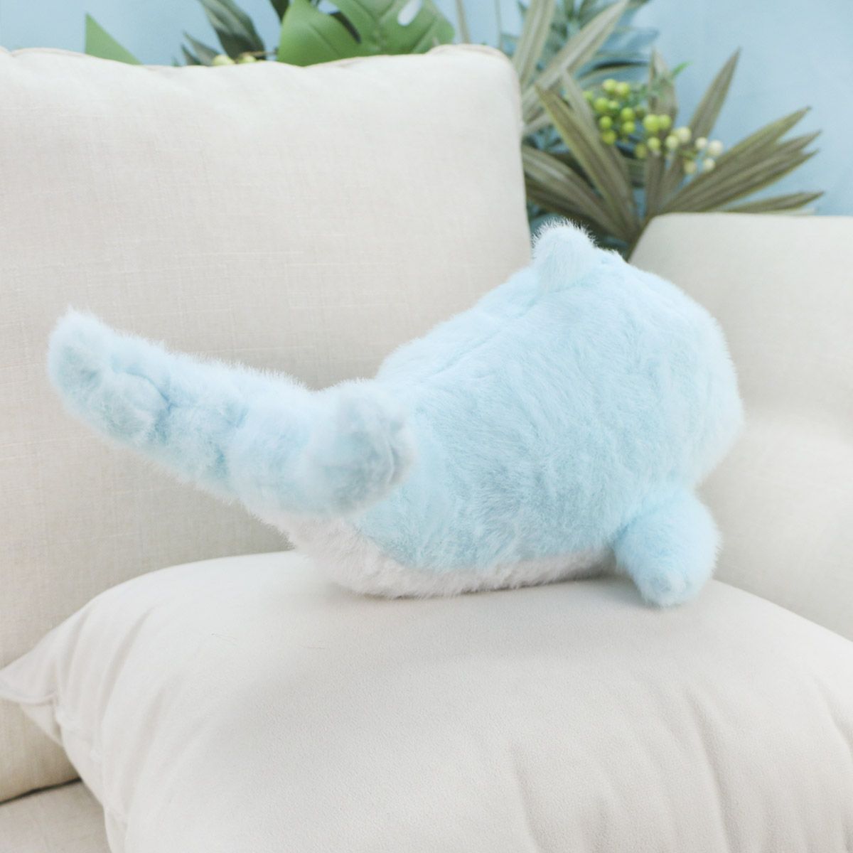 Дельфин счастливый, 30 см (Голубой) от plush.team