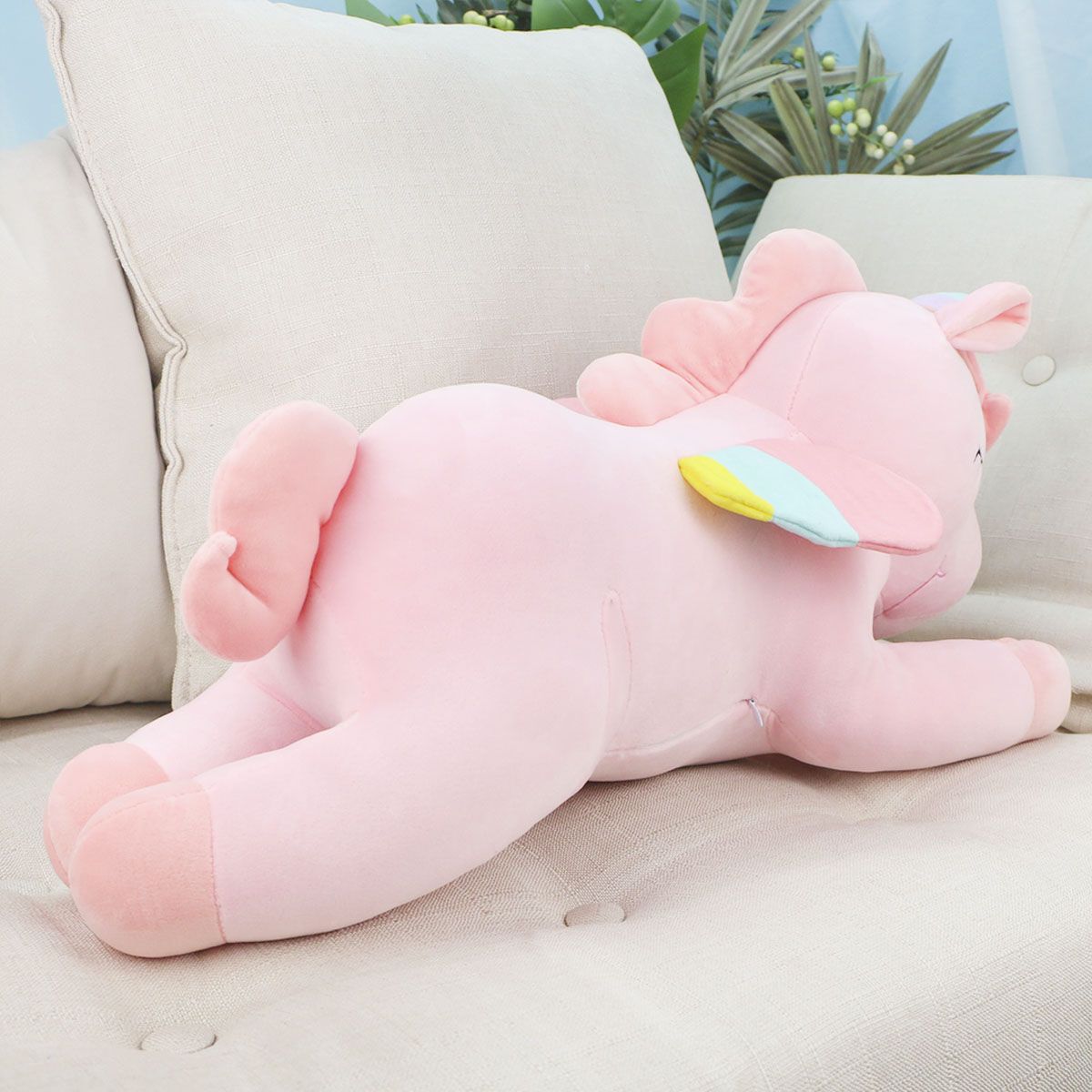 Единорог лежачий, 50 см (Розовый) от plush.team