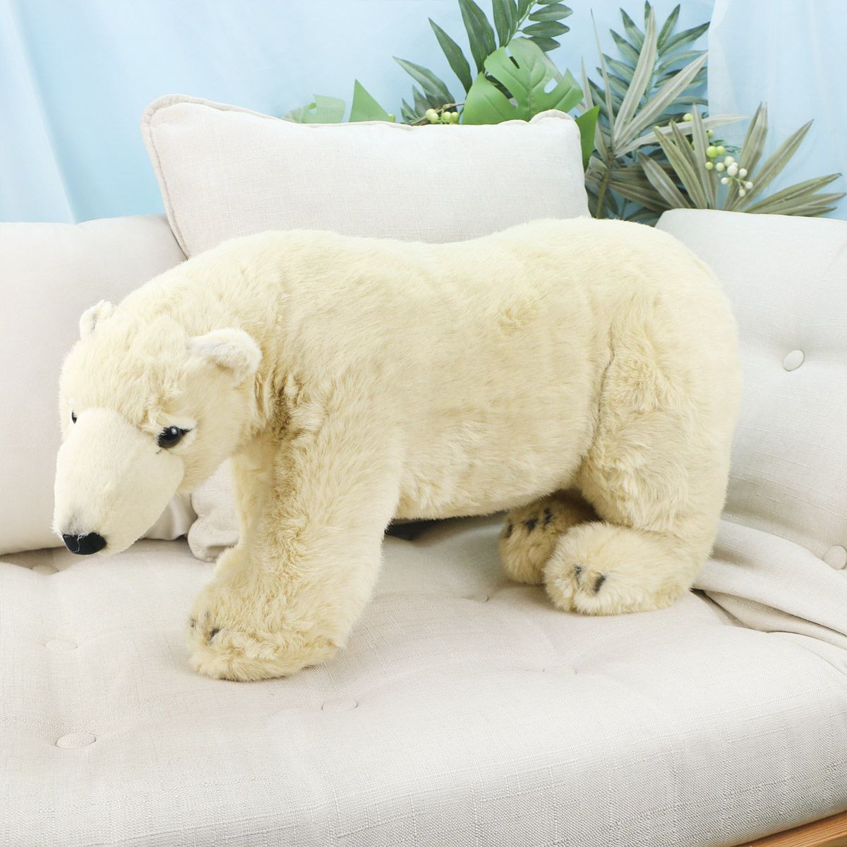 Медведь белый натуральный, 60 см от plush.team