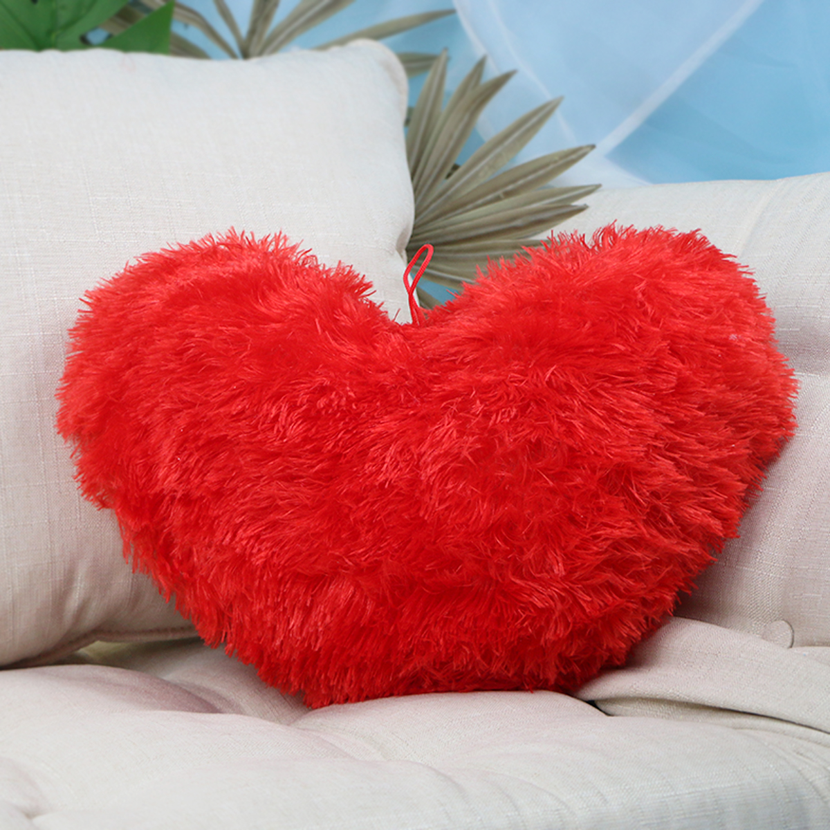 Подушка сердце Любовь красное, 30х40 см от plush.team