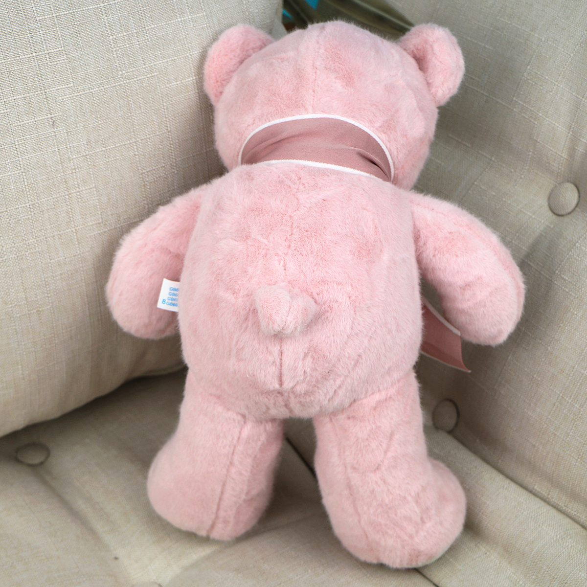 Мишка Тося, 35 см (Розовый)